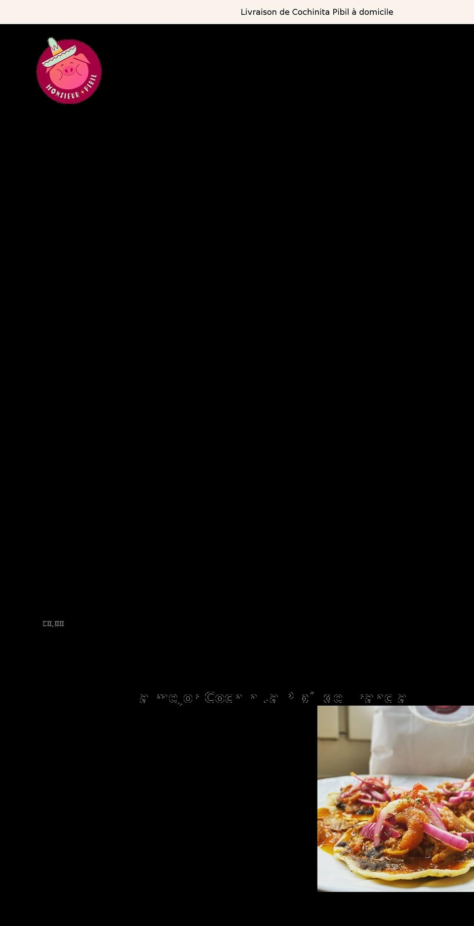 monsieurpibil.com shopify website screenshot