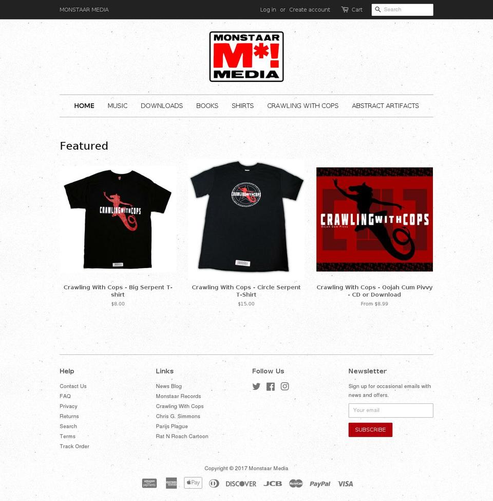 monstaar.biz shopify website screenshot