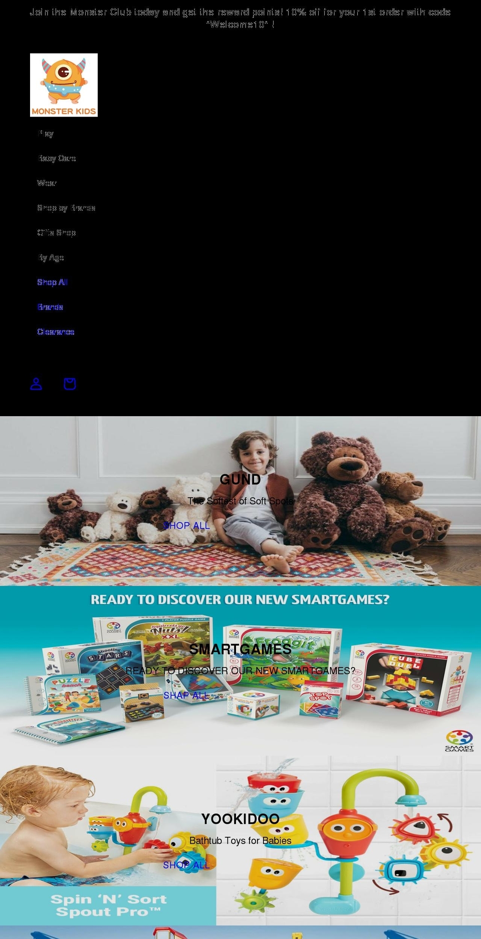 monsterkidsus.com shopify website screenshot
