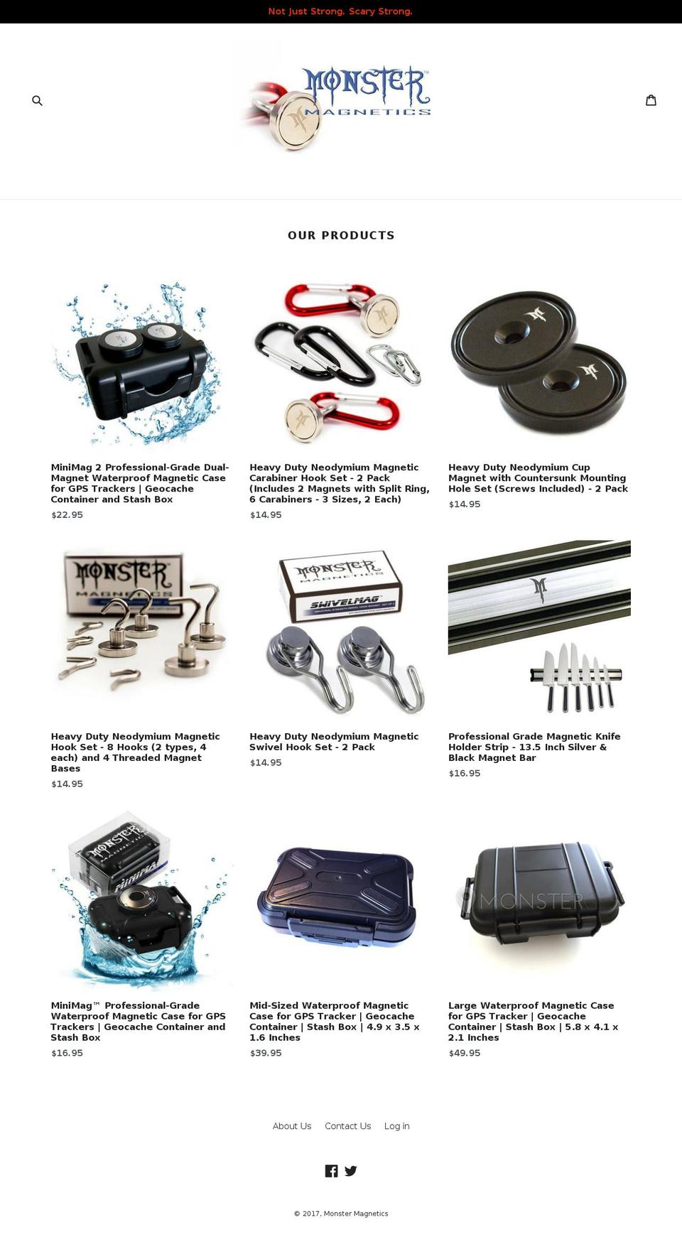 monstermagnetics.com shopify website screenshot