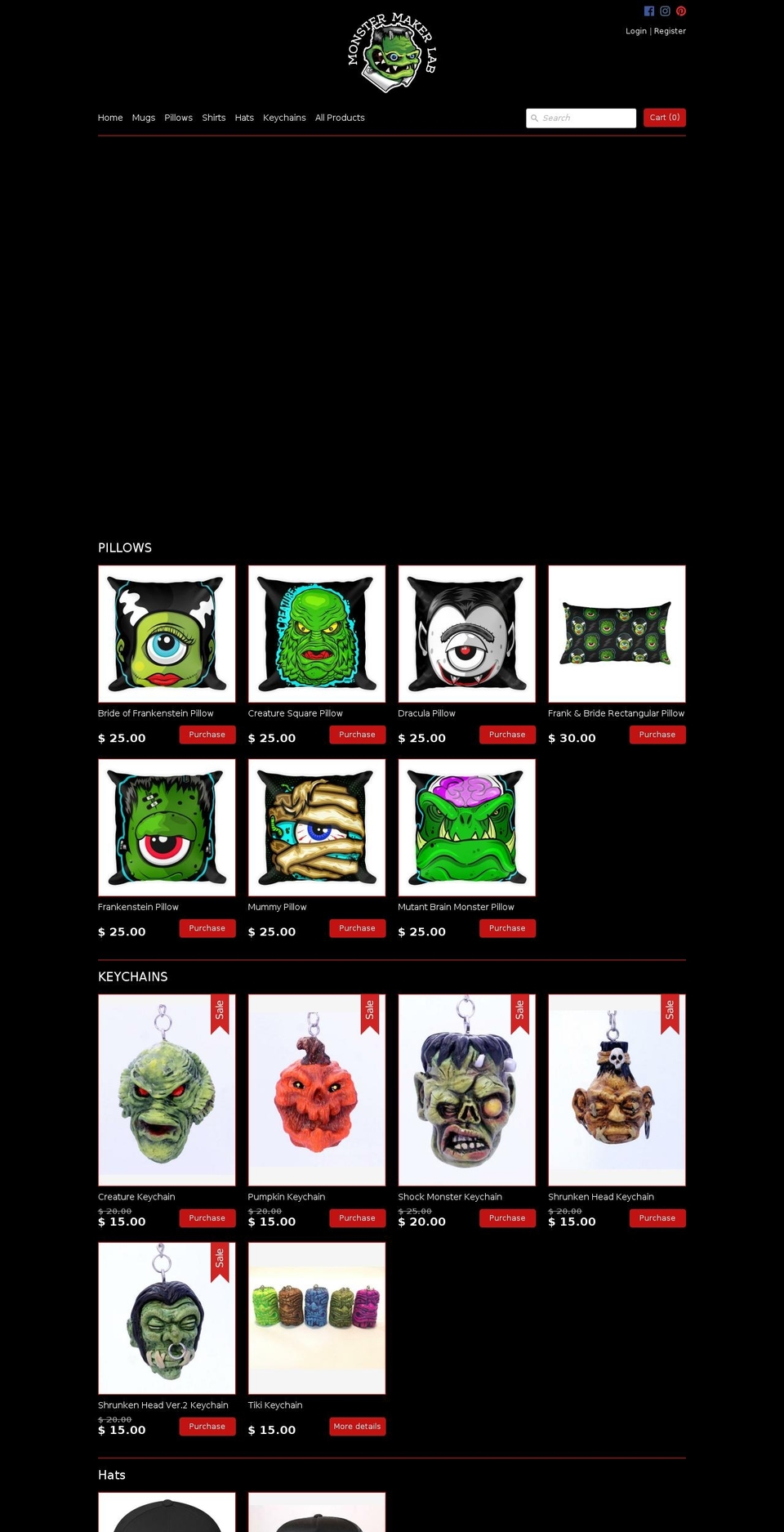 monstermakerlab.com shopify website screenshot