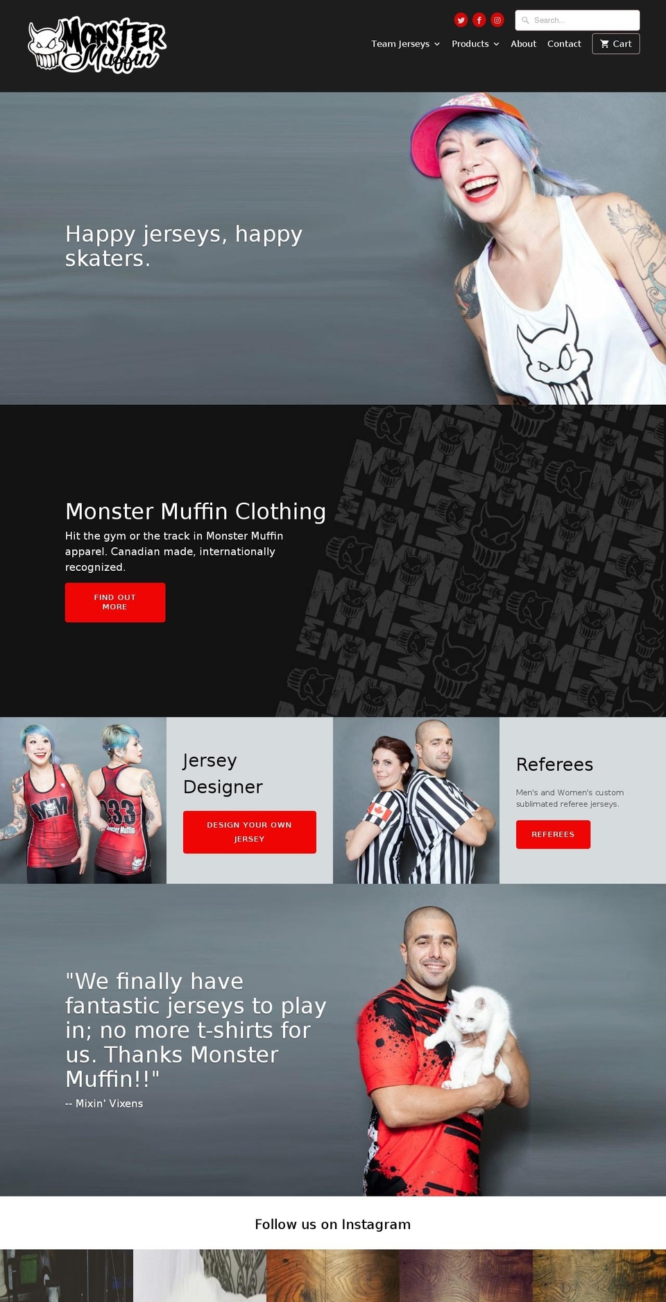 mm Shopify theme site example monstermuffin.com