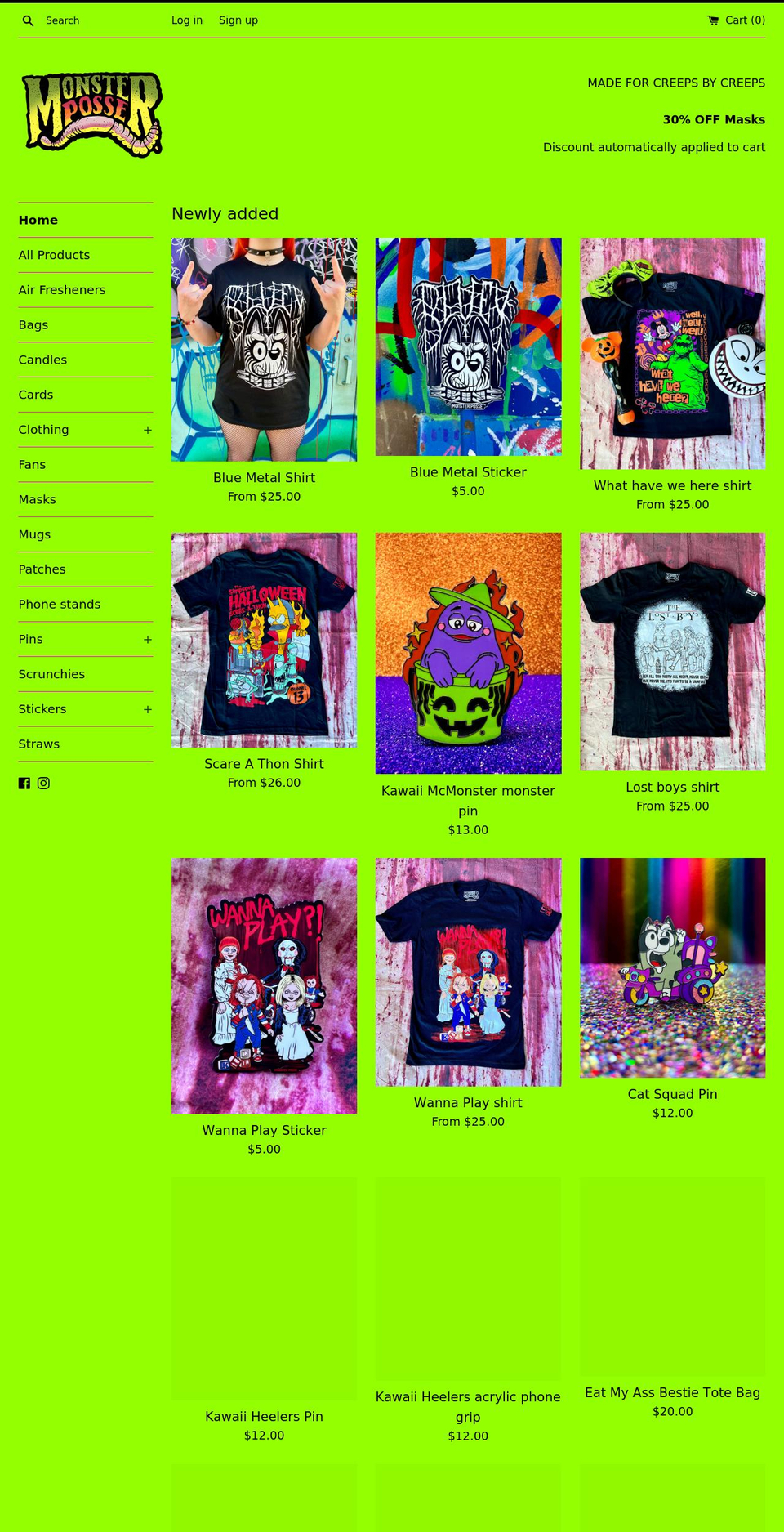 monsterposse.com shopify website screenshot