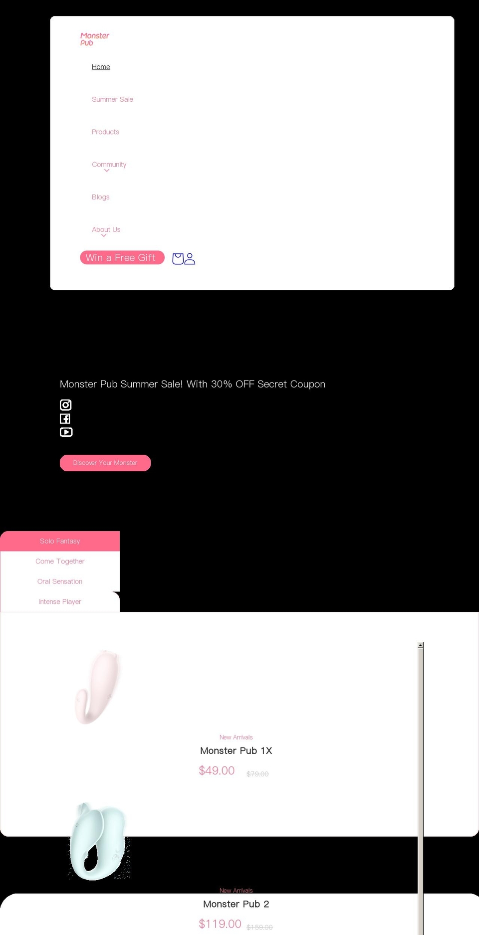 monsterpub.com shopify website screenshot