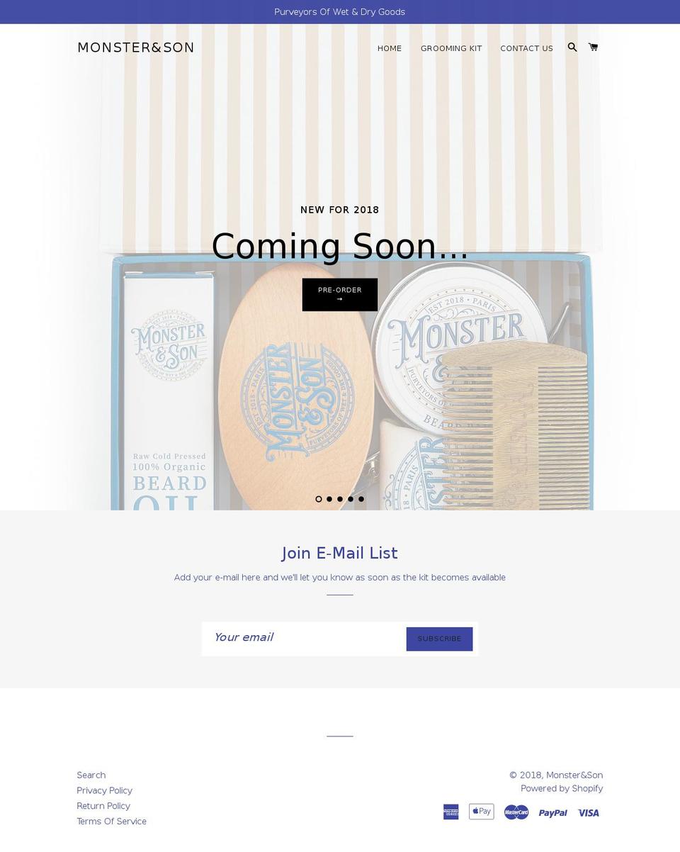 monsterson.com — Shopify storefront screenshot