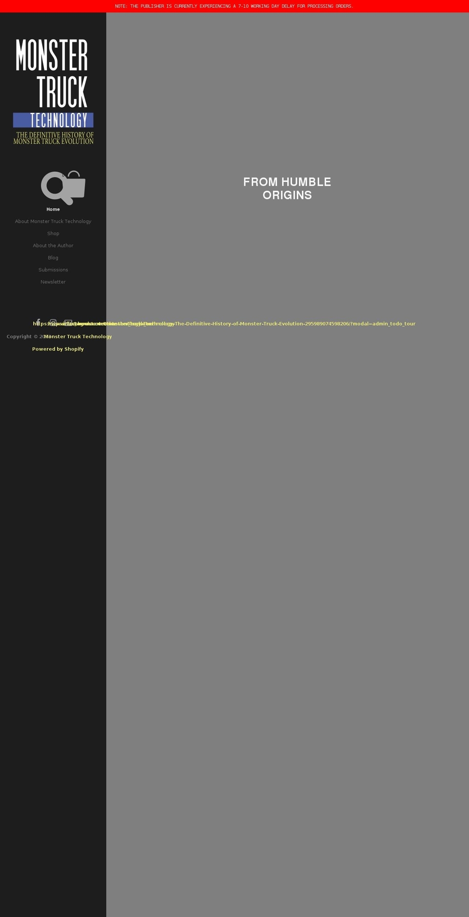 monstertrucktechnology.com shopify website screenshot