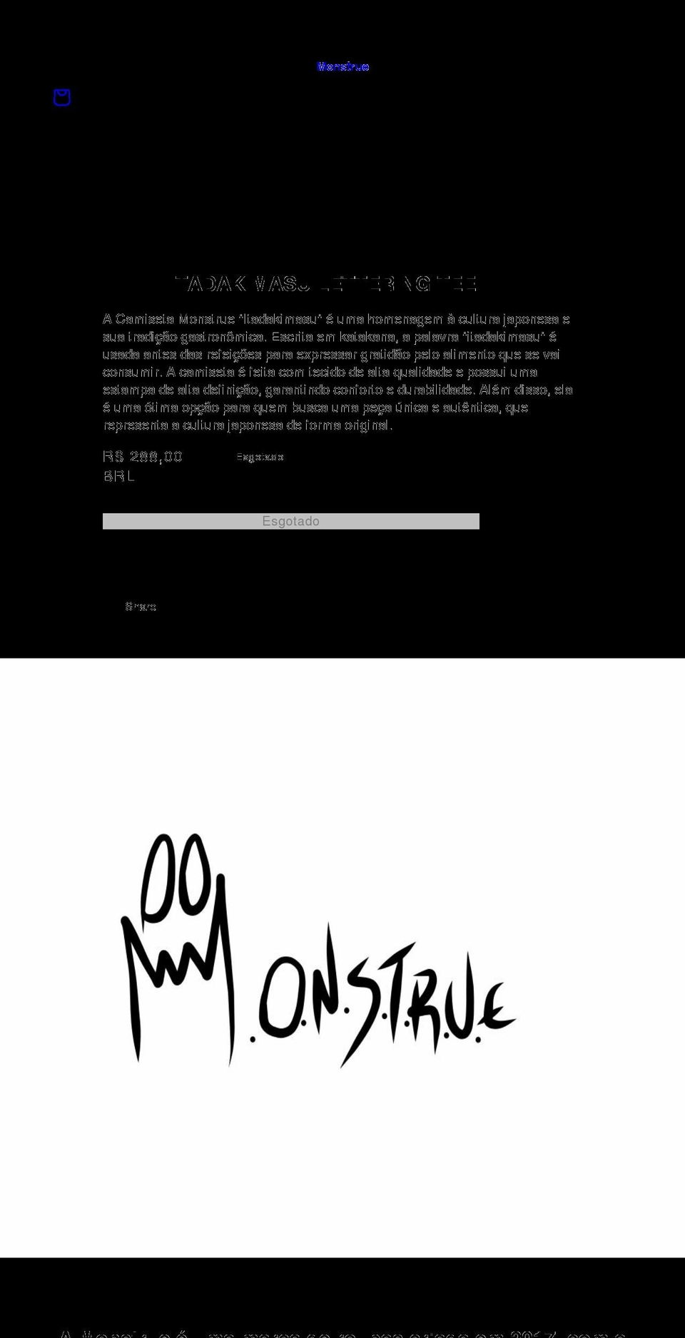 monstrue.com shopify website screenshot