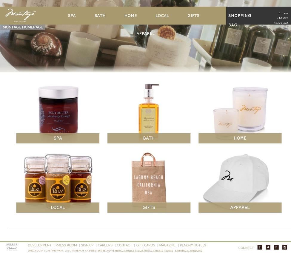 montageshops.com shopify website screenshot