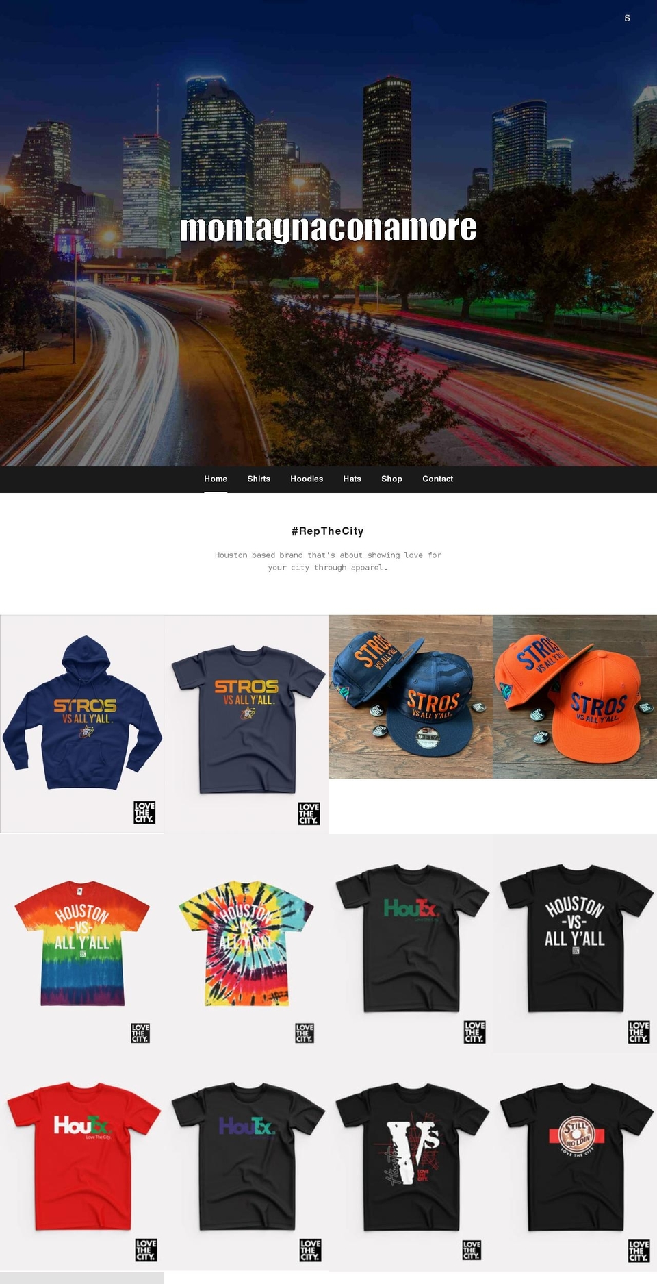 montagnaconamore.com shopify website screenshot