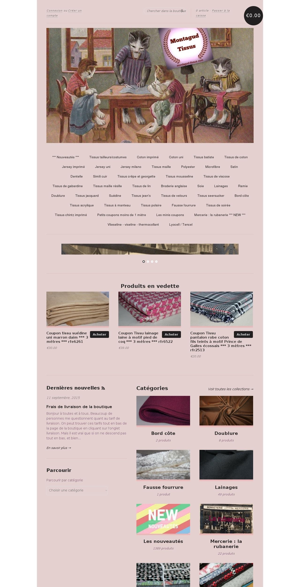 montagud-tissus.com shopify website screenshot