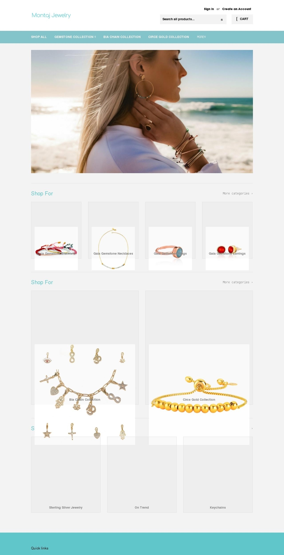 montajjewelry.com shopify website screenshot