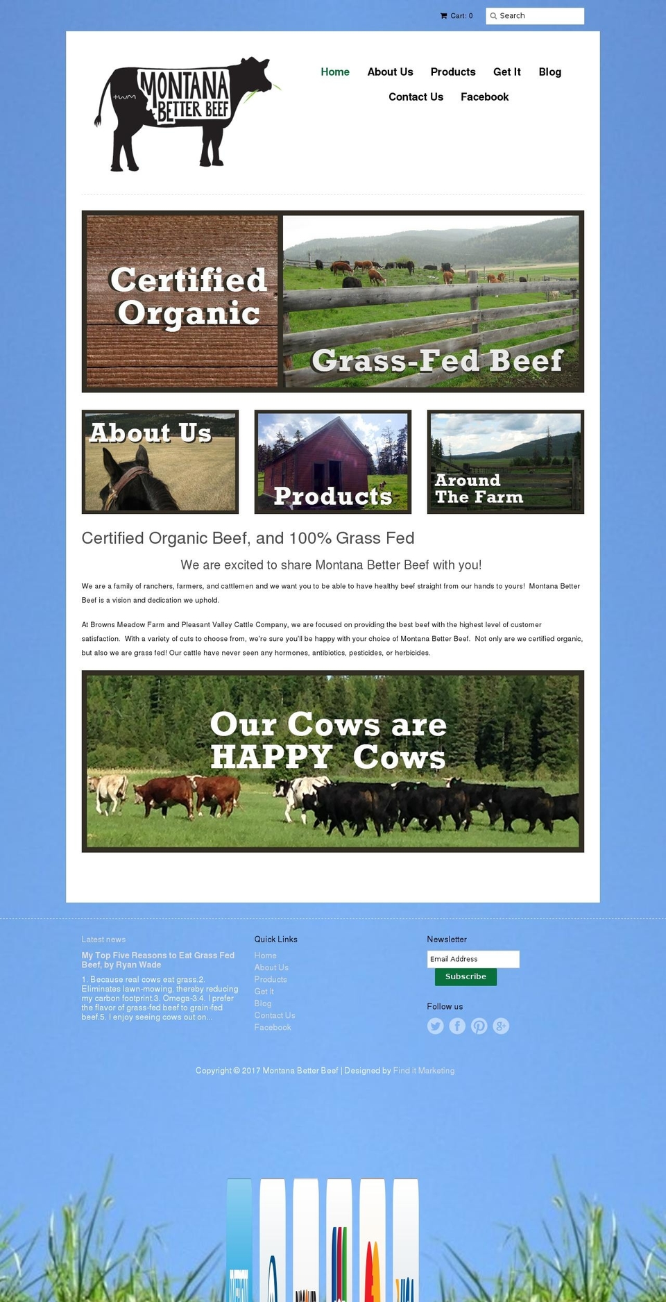Express Shopify theme site example montanabetterbeef.com