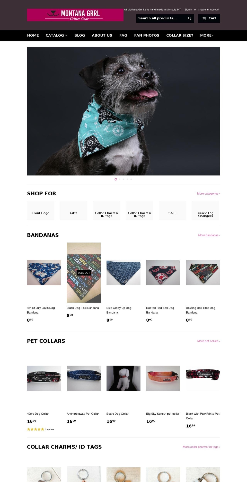 montanagrrl.com shopify website screenshot