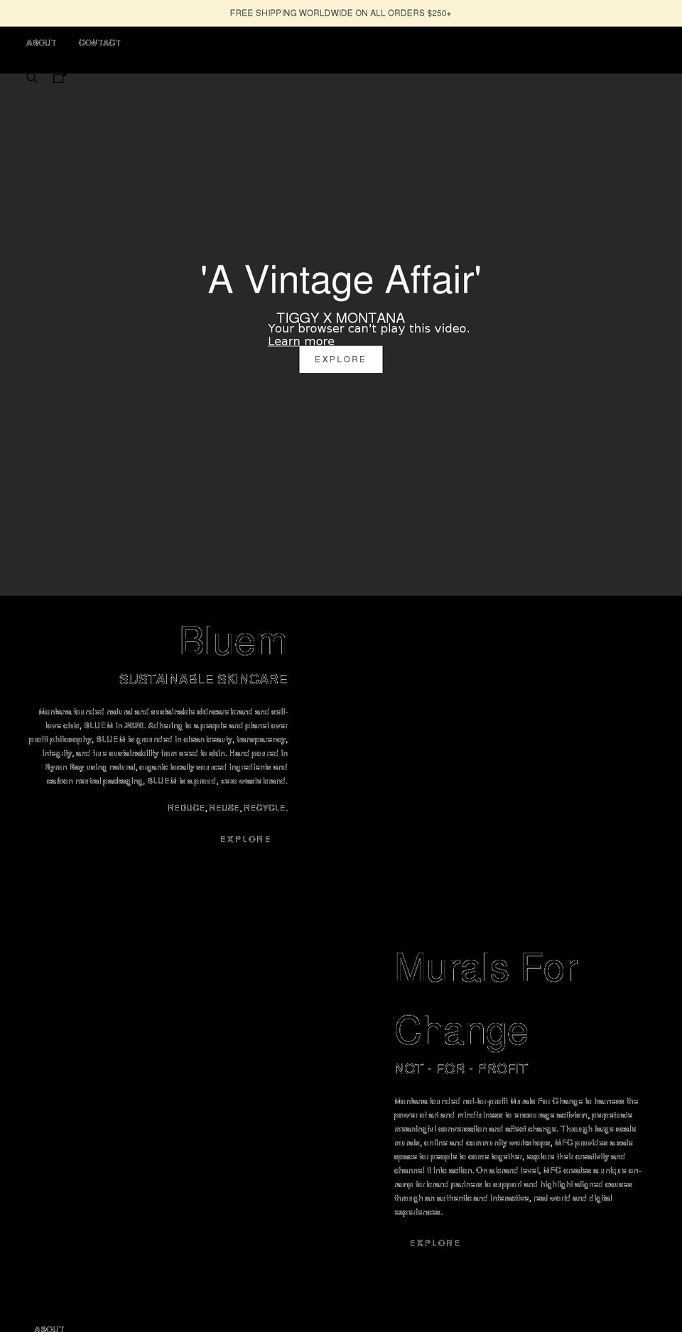 montanalower.com shopify website screenshot