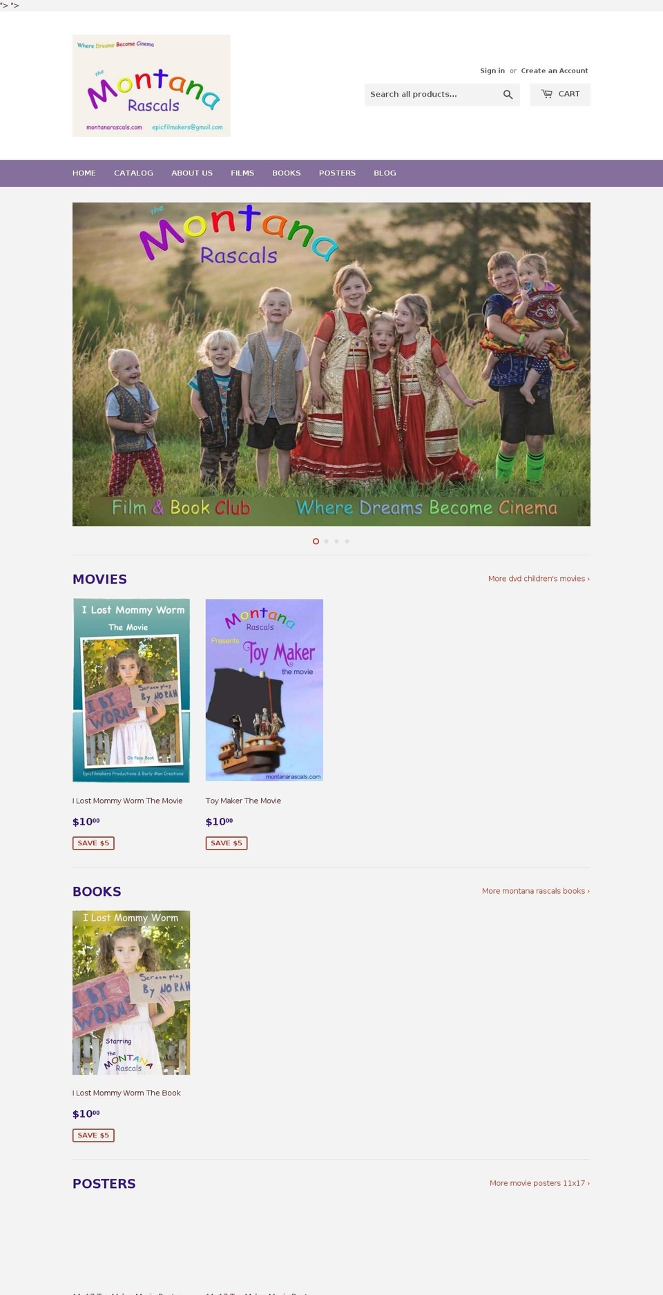 montanarascals.com — Shopify storefront screenshot