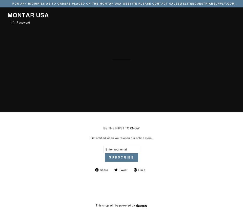 montarusa.com shopify website screenshot
