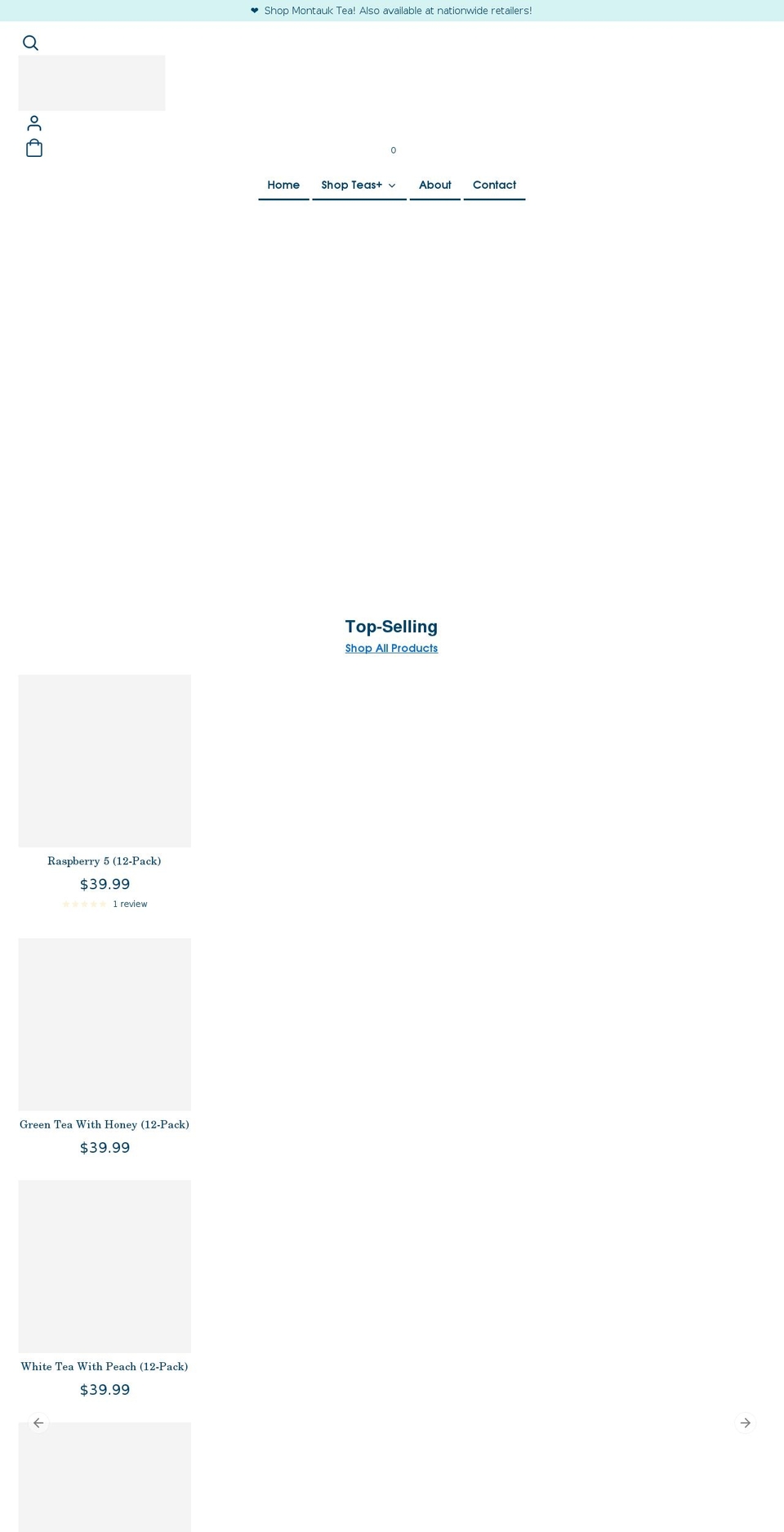 montaukbev.com shopify website screenshot