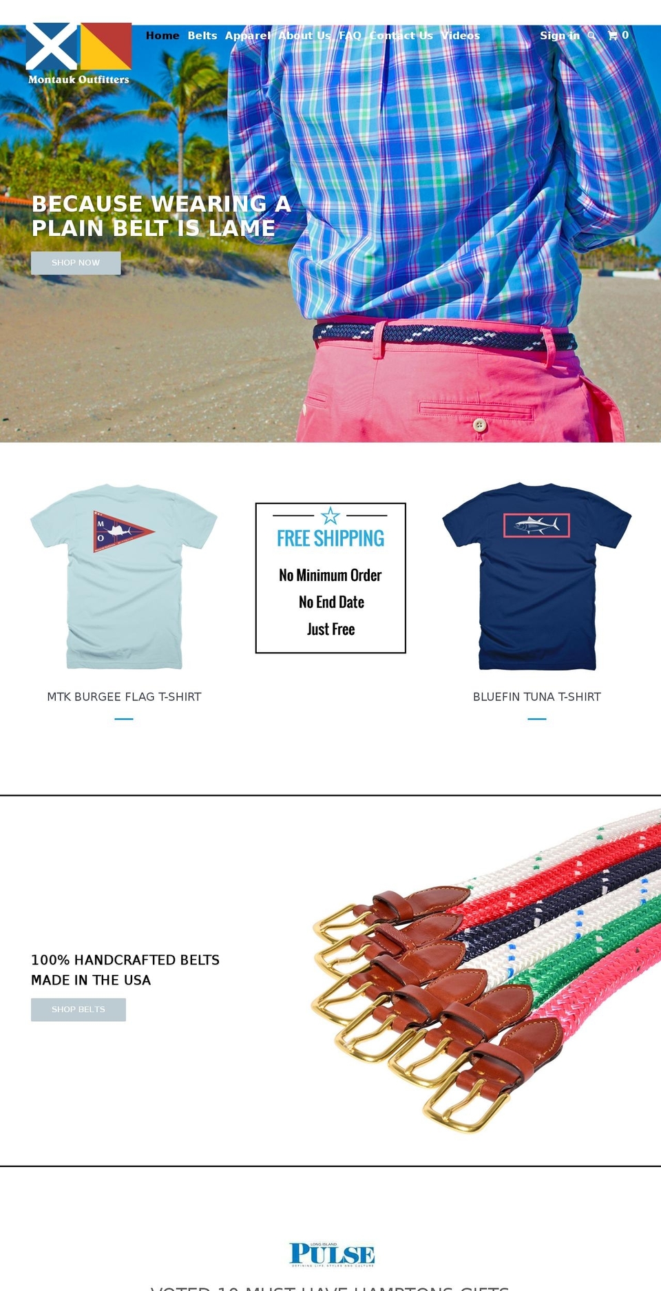 montaukoutfitters.com shopify website screenshot