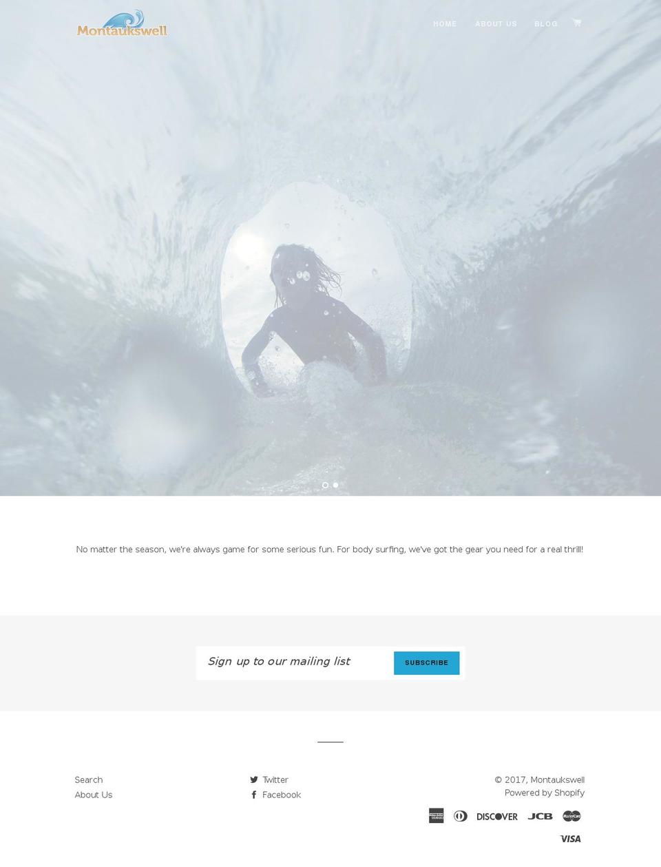 montaukswell.com shopify website screenshot