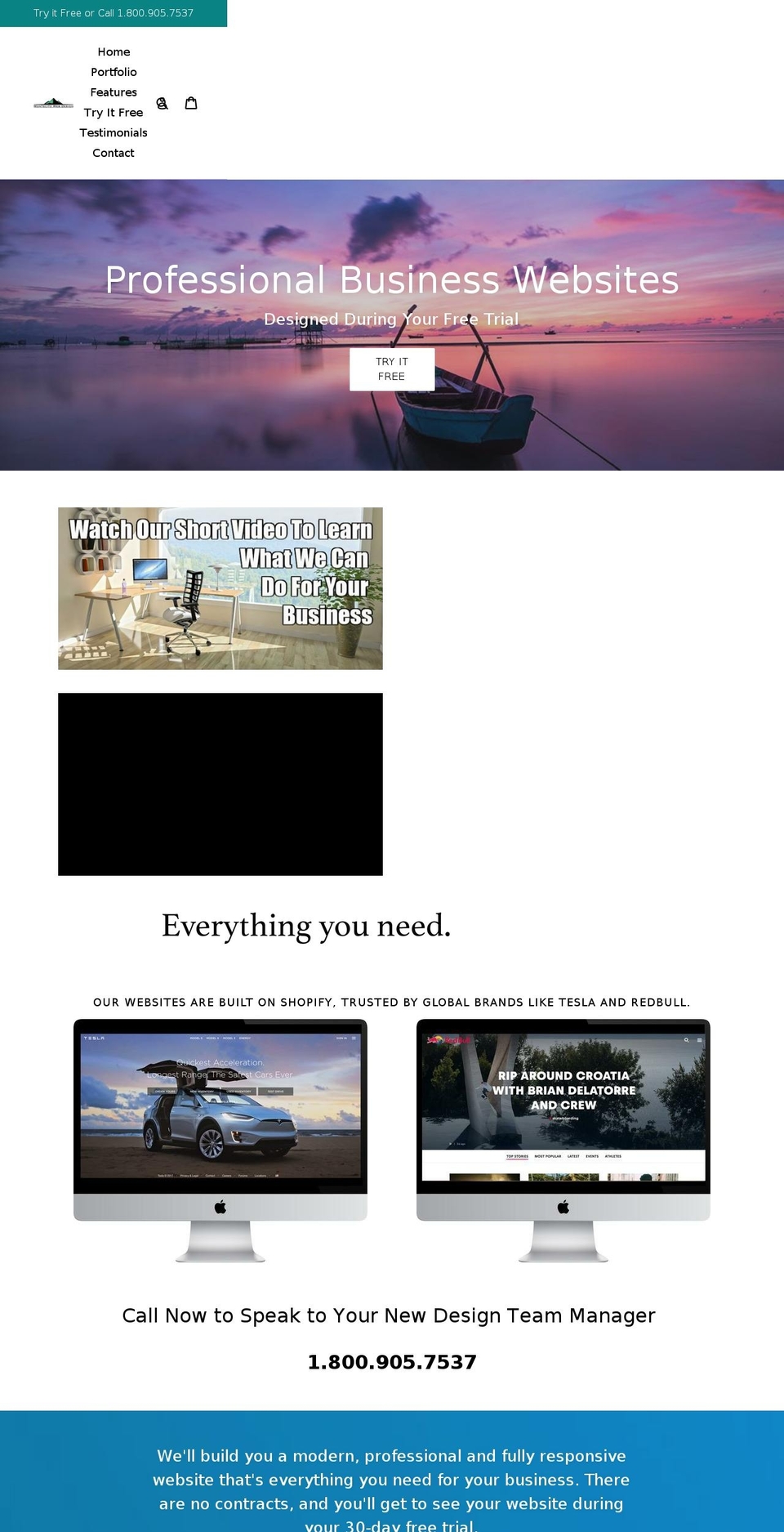 montecitowebdesign.com — Shopify storefront screenshot
