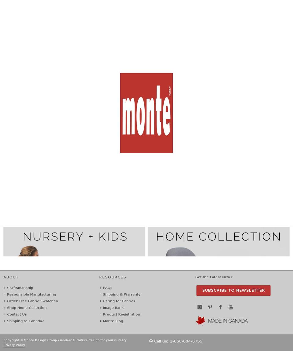 montedesign.com shopify website screenshot