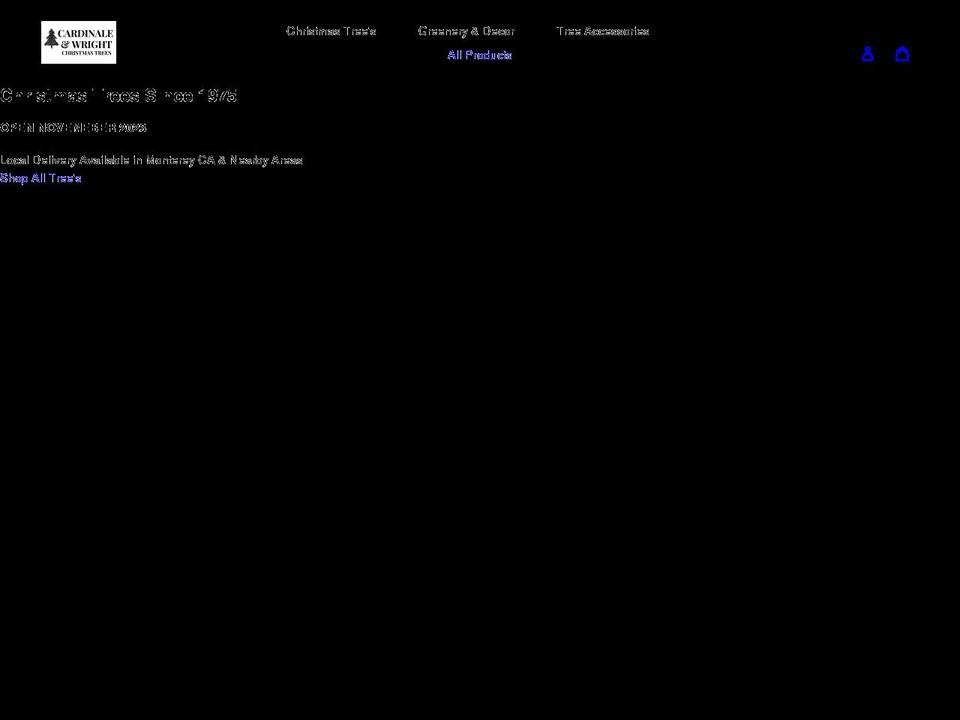 montereypumpkinsandchristmastrees.com shopify website screenshot