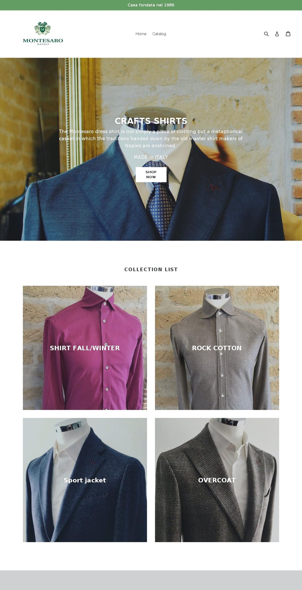 montesaro.store shopify website screenshot