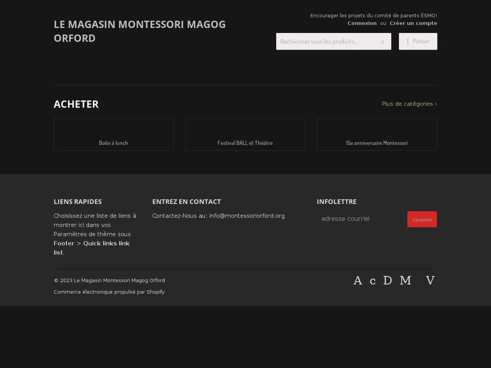 montessori-magog.myshopify.com shopify website screenshot