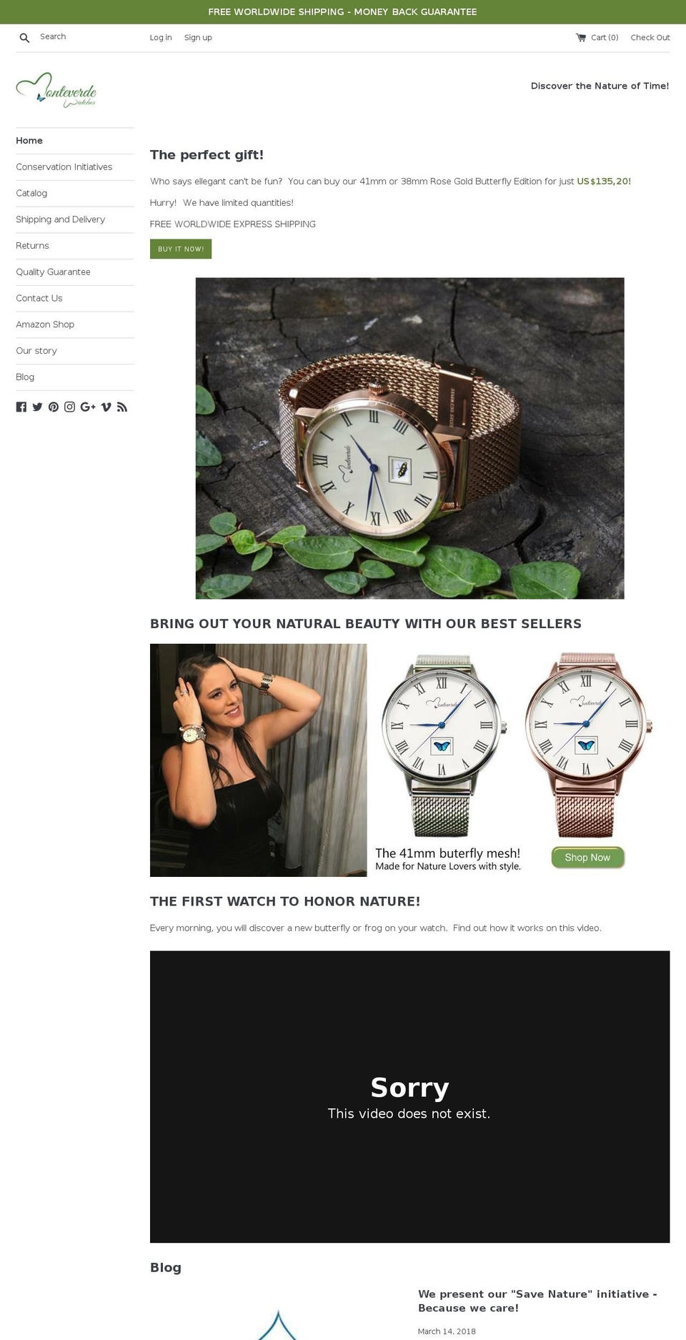 monteverdecr.com — Shopify storefront screenshot