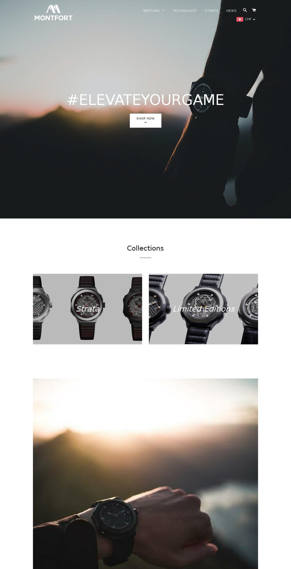 montfortwatches.com shopify website screenshot