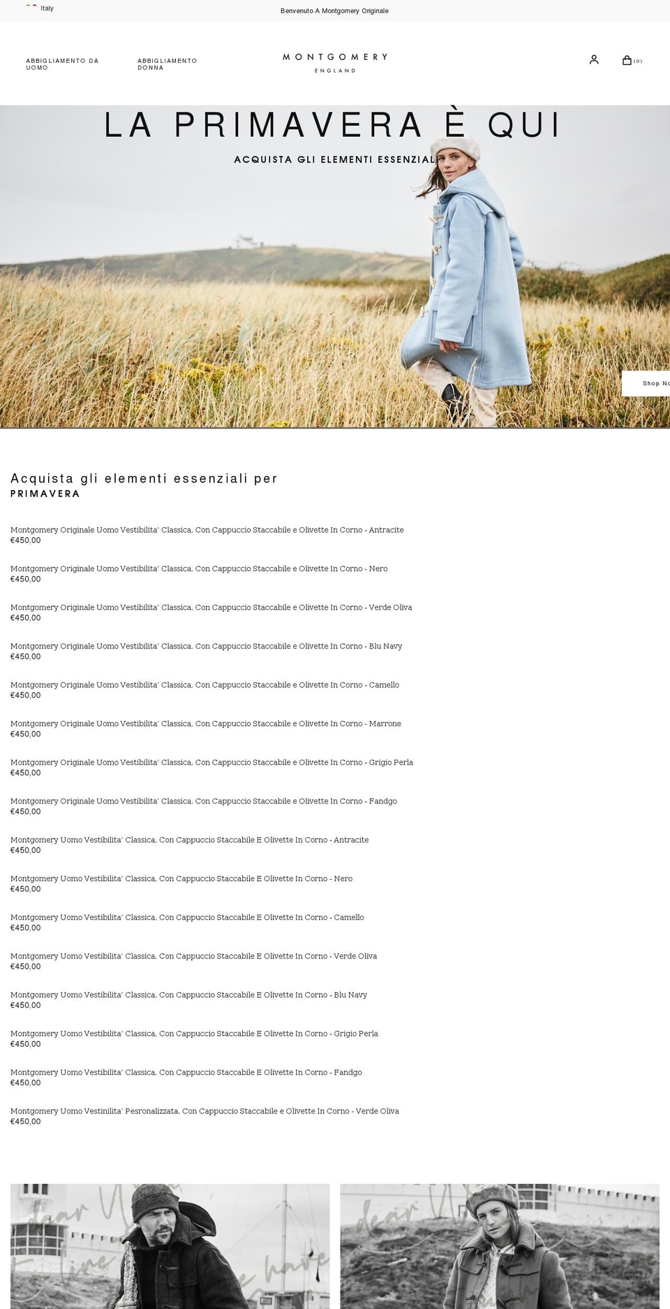 montgomery.it shopify website screenshot