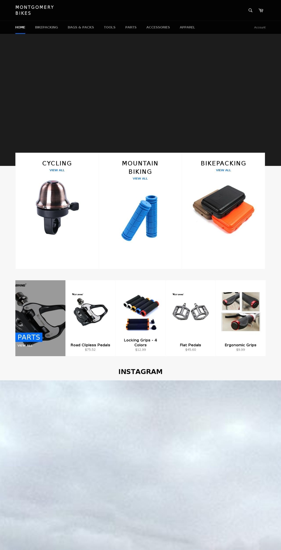 montgomerybikes.com shopify website screenshot