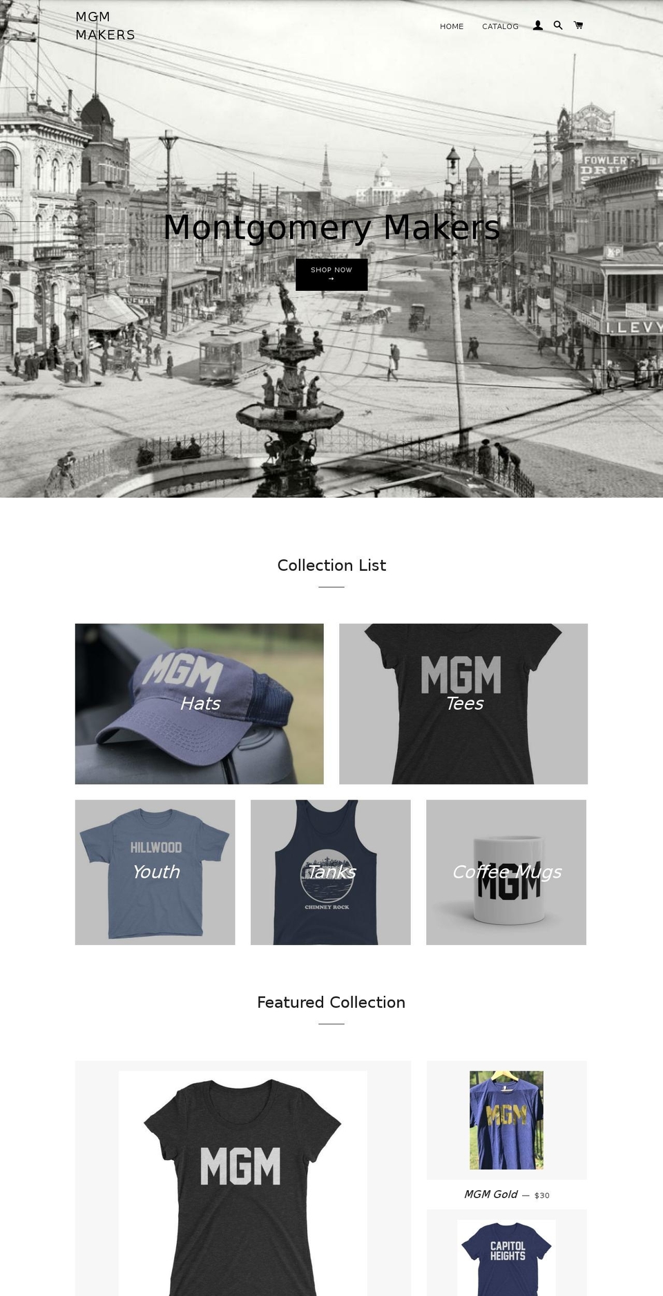 montgomerymakers.com — Shopify storefront screenshot