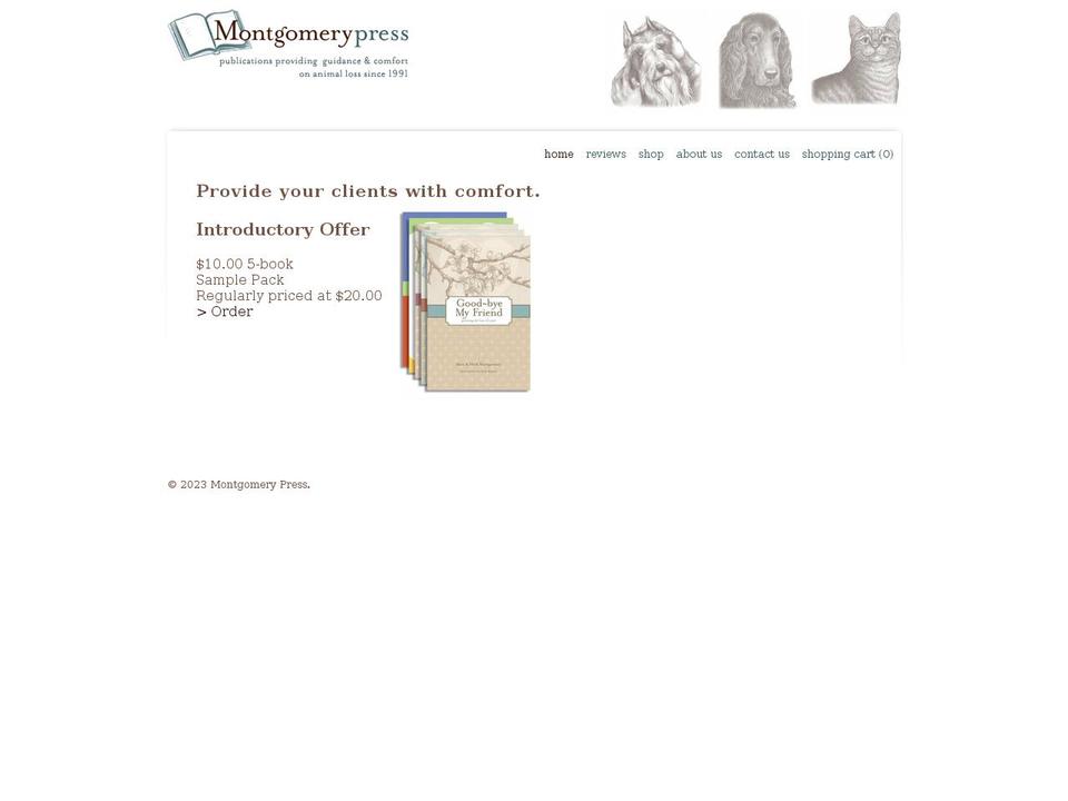 montgomerypress.com shopify website screenshot