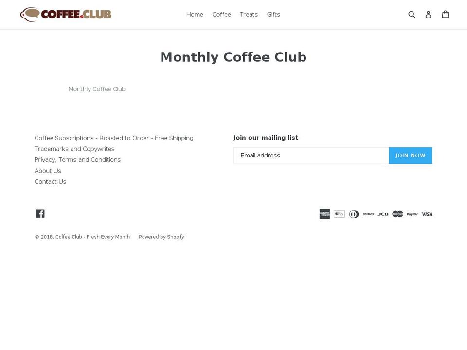 Copy of Debut - Shopify Edit Shopify theme site example monthlycoffeeclub.com