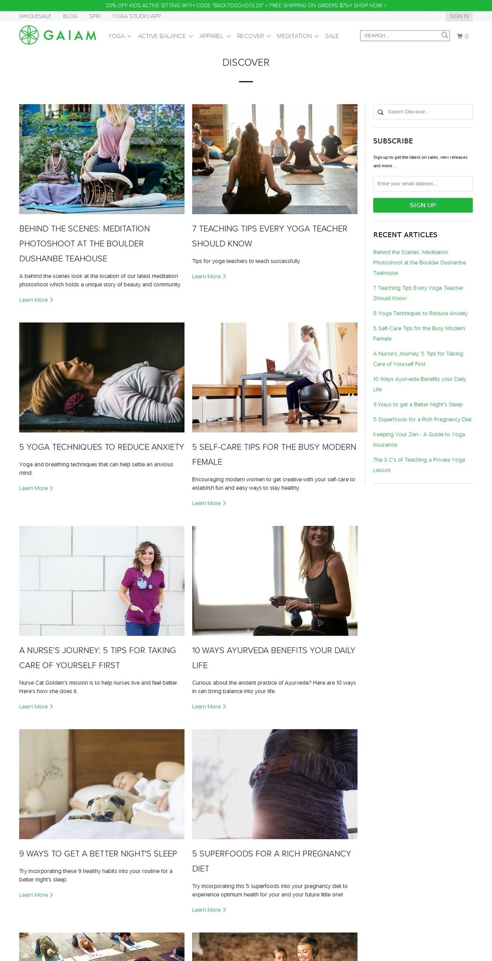 monthlyyogamusic.com — Shopify storefront screenshot