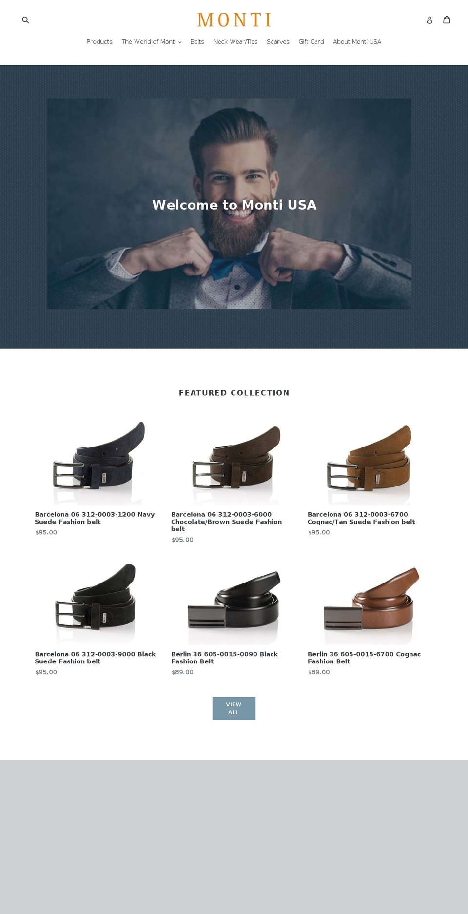 montiusa.com — Shopify storefront screenshot