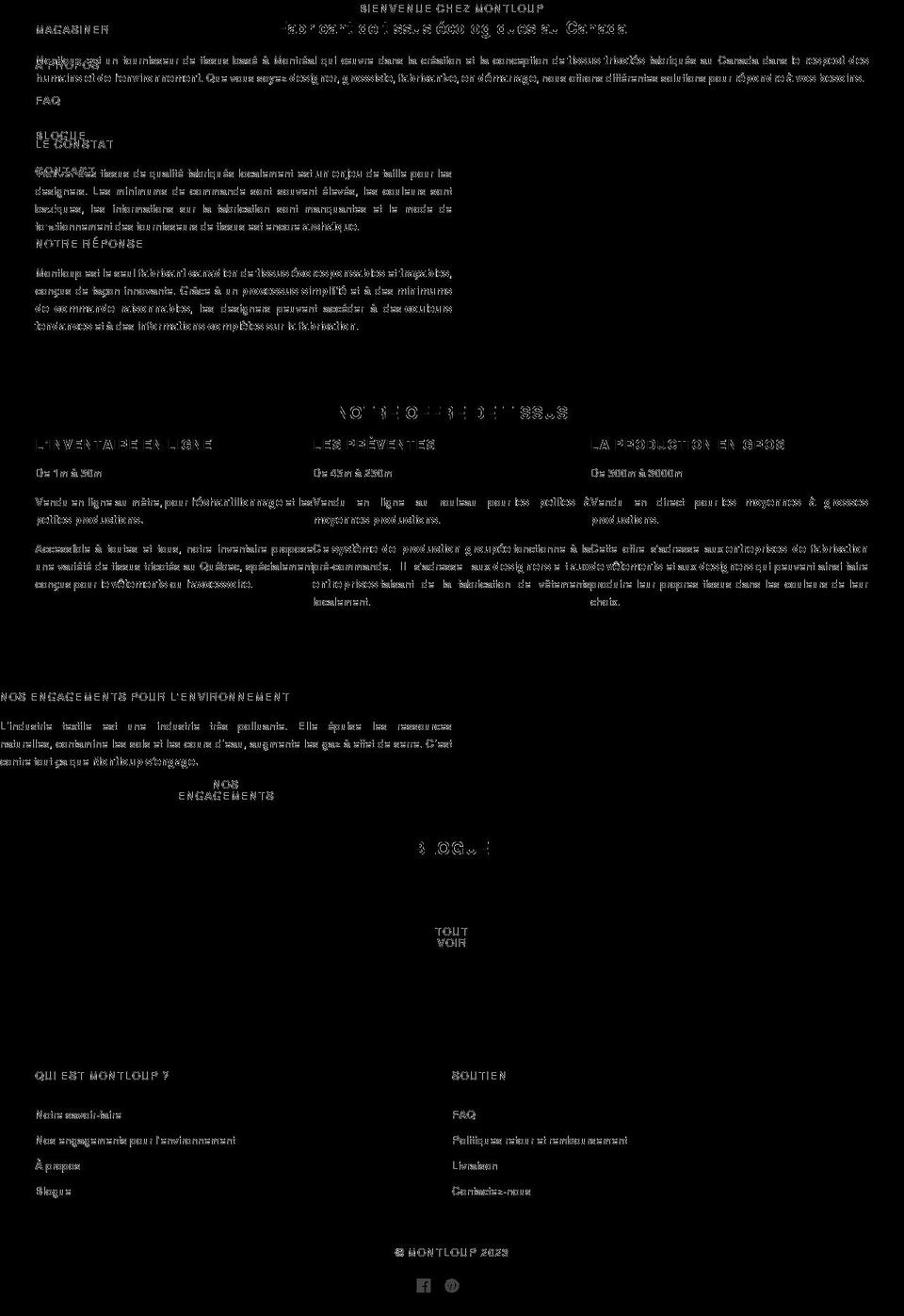 montloup.com shopify website screenshot