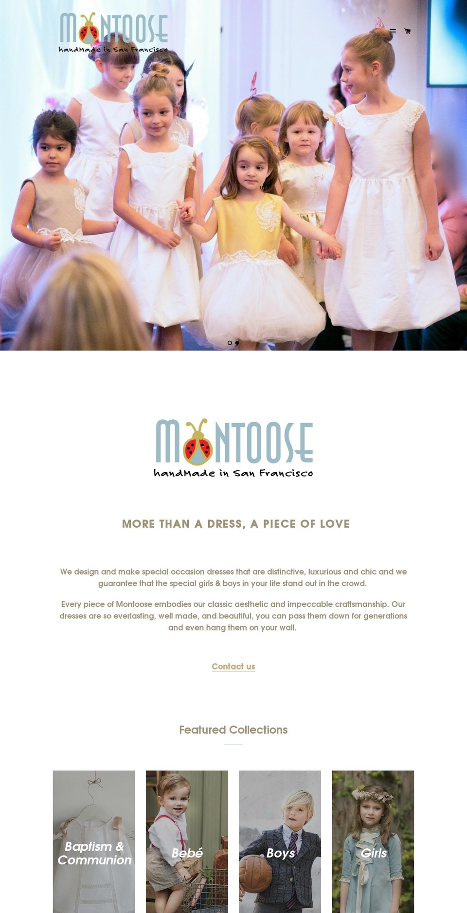 montoose.com shopify website screenshot