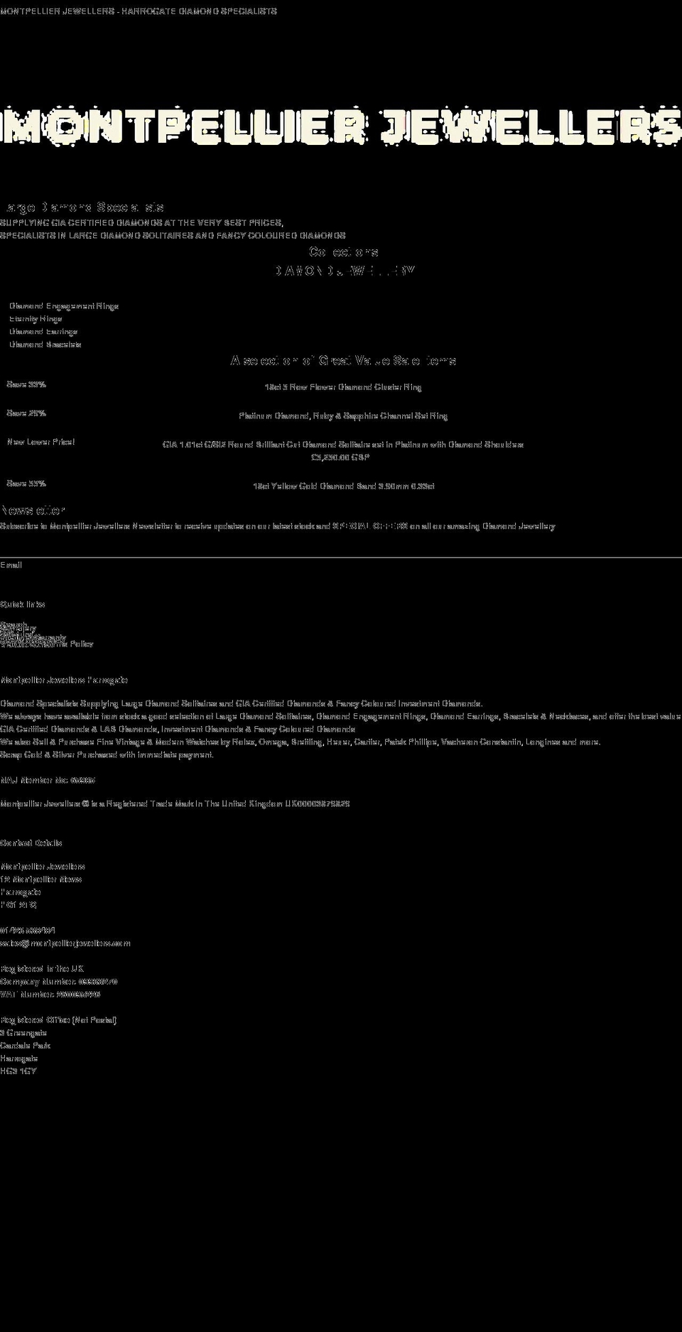 montpellierjewellers.com shopify website screenshot