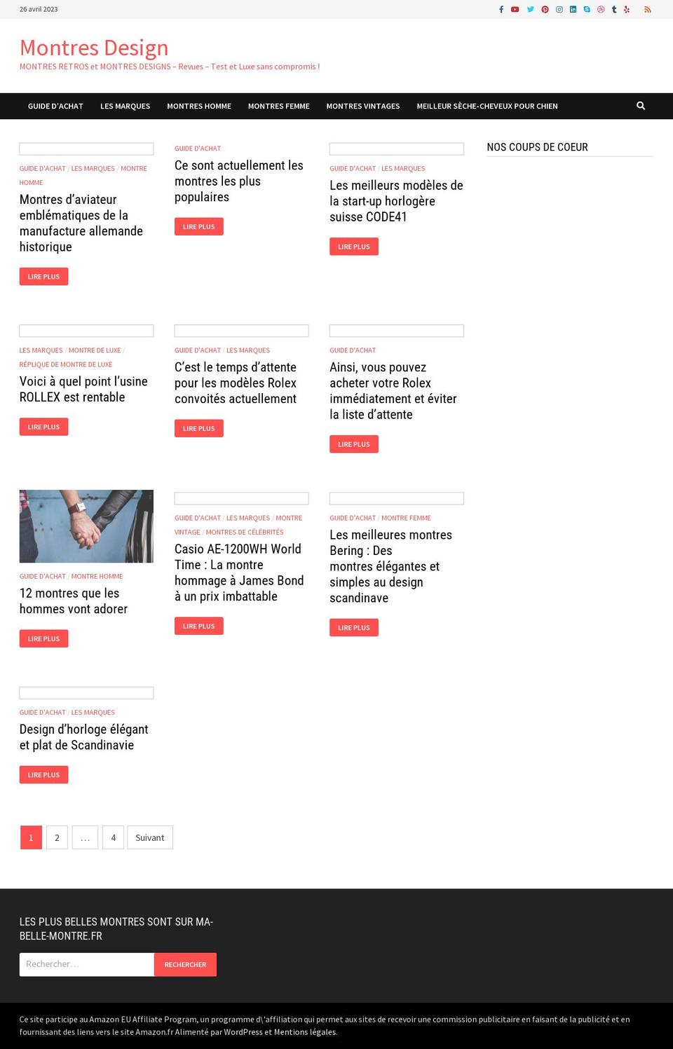 montres-design.com shopify website screenshot