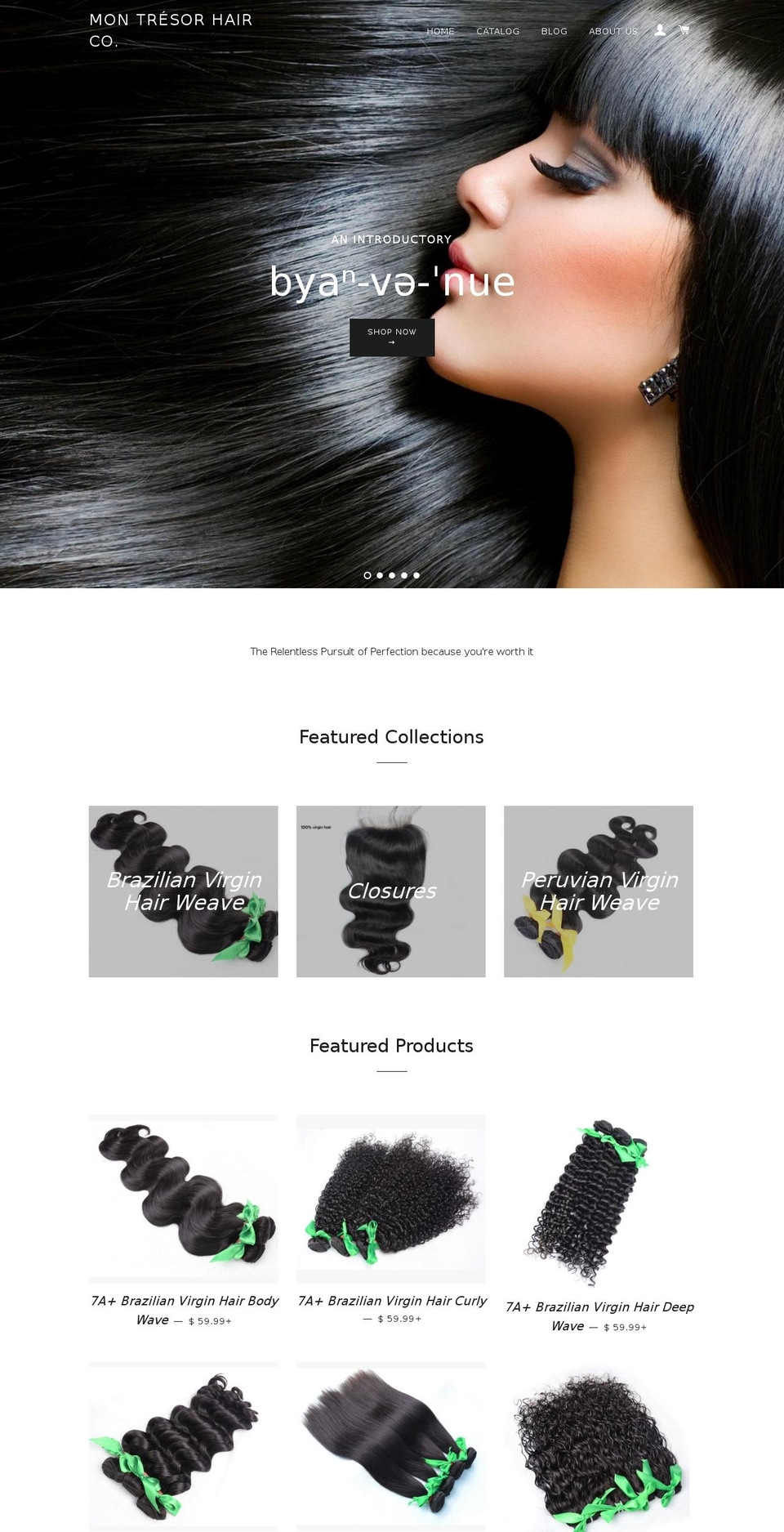 montresorhair.com — Shopify storefront screenshot