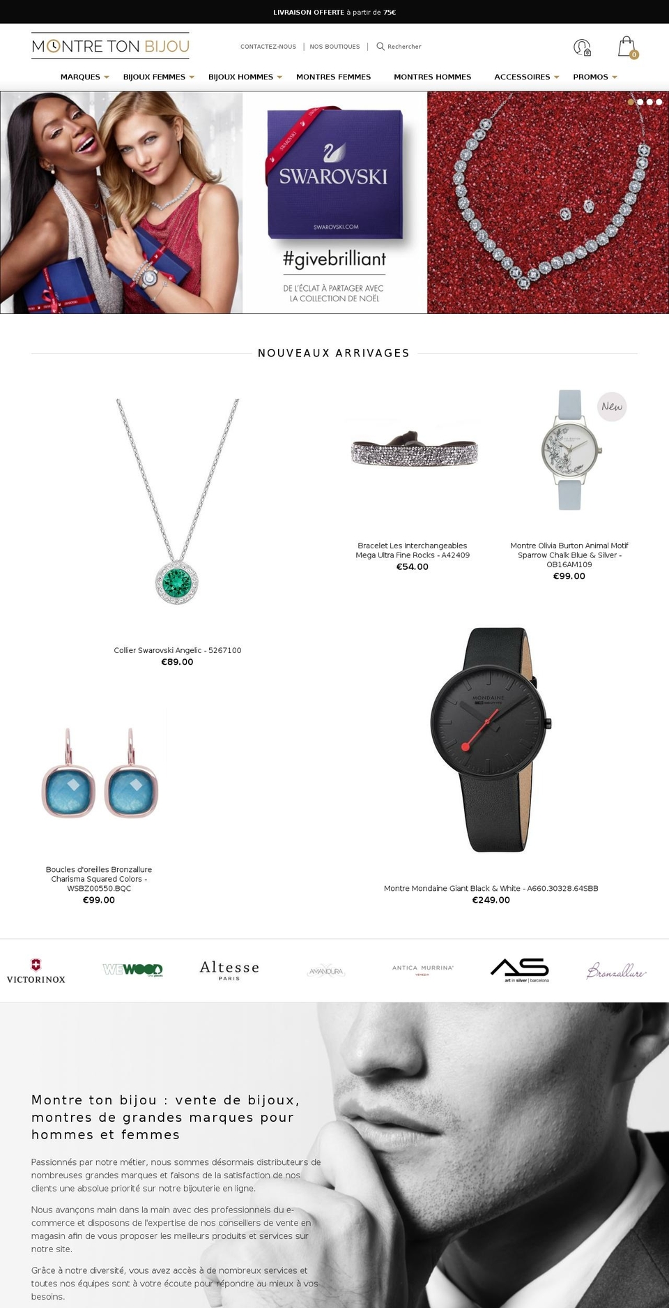 Montre ton bijou Shopify theme site example montretonbijou.com