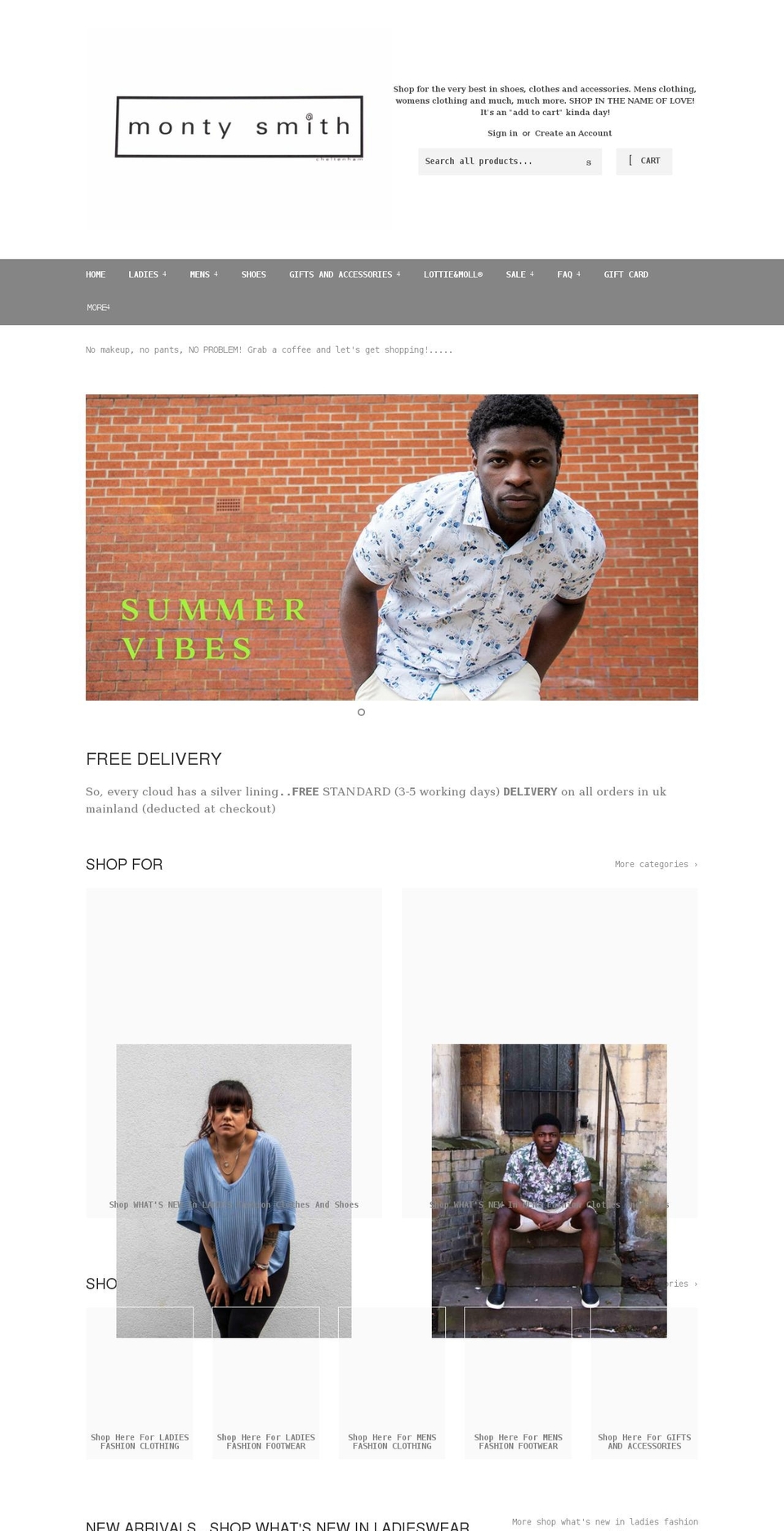 montysmith.co.uk shopify website screenshot