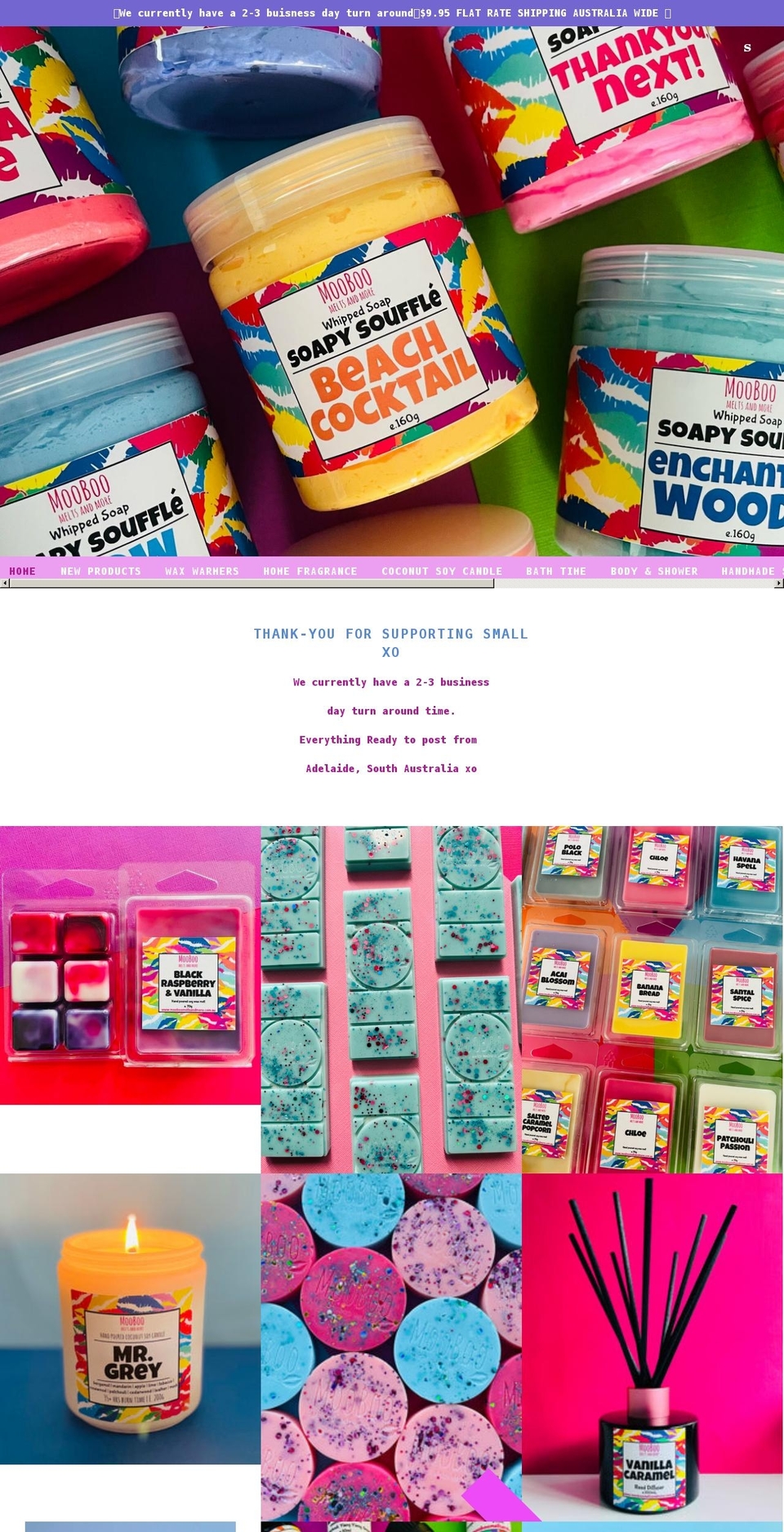 mooboomeltsandmore.com.au shopify website screenshot