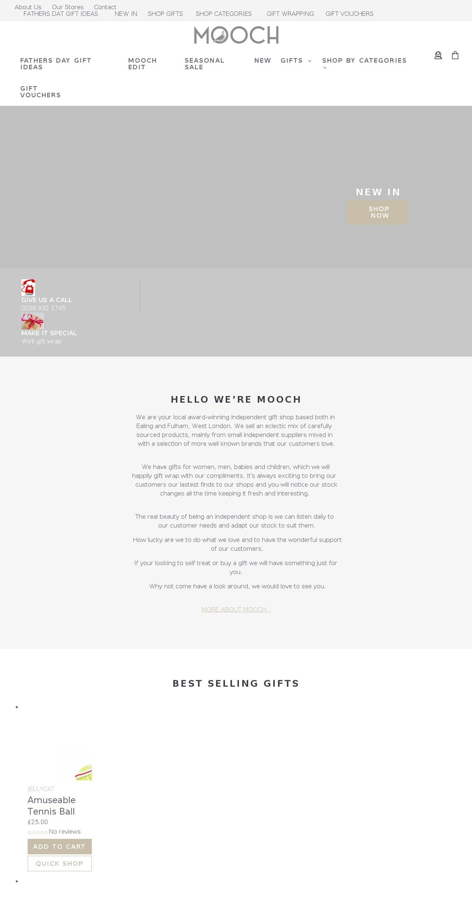 mooch-london.com shopify website screenshot