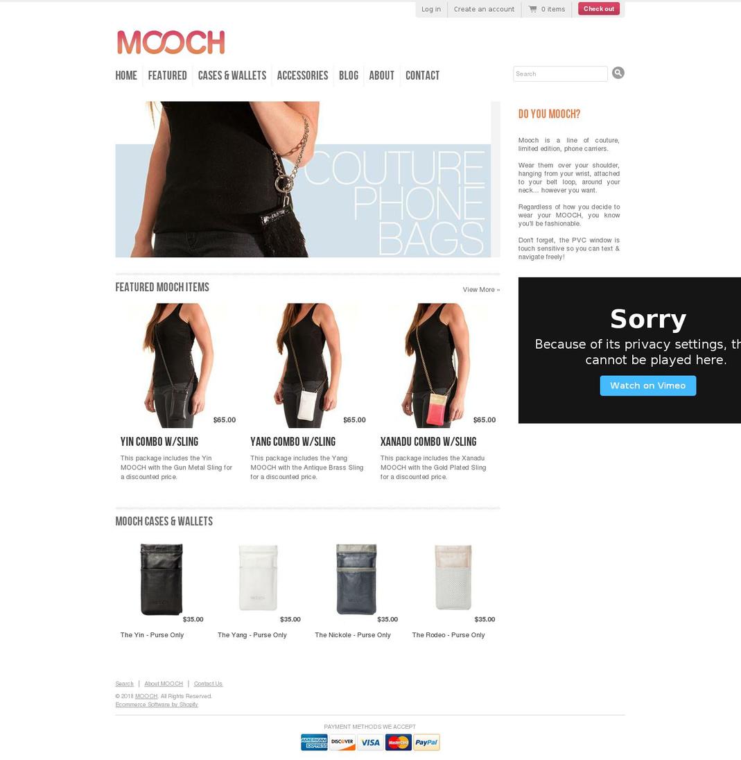 moochgear.com — Shopify storefront screenshot