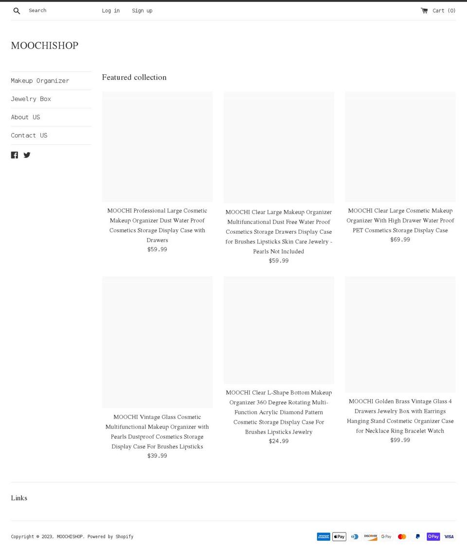 moochifashion.com shopify website screenshot