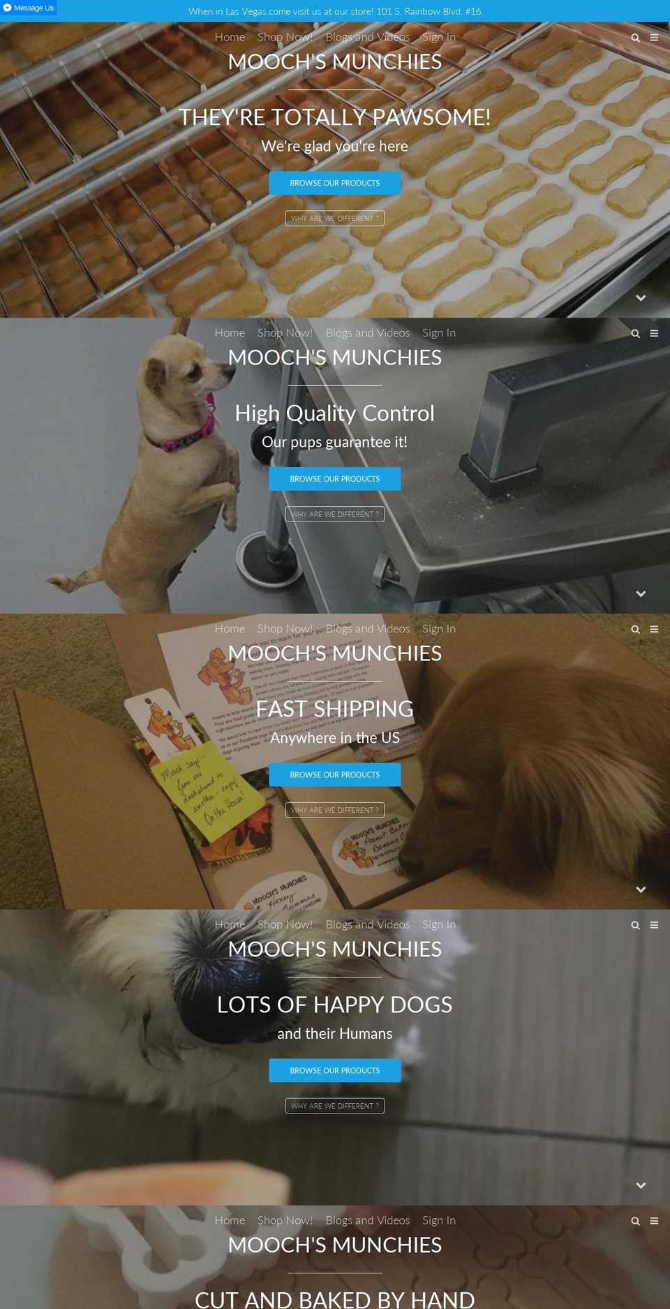 moochsmunchies.com — Shopify storefront screenshot