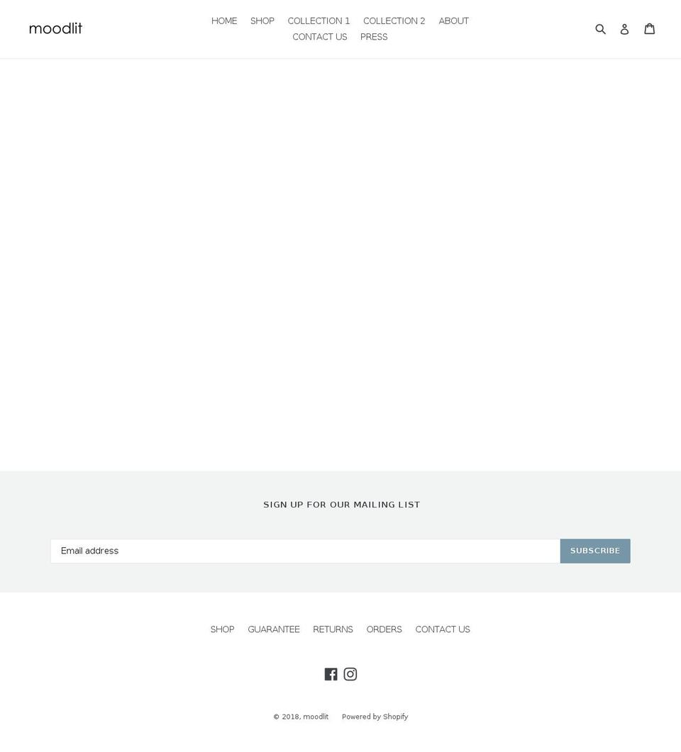 mood-lit.com — Shopify storefront screenshot